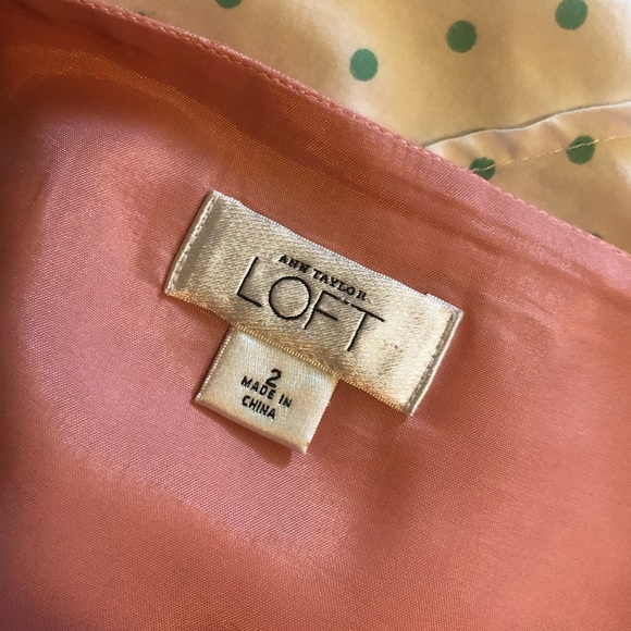 Pink Linen LOFT Midi Dress - Picture 3 of 5